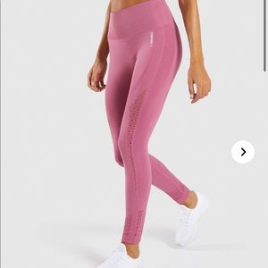 Gymshark Seamless High-Waist Leggings in Dusty Rose